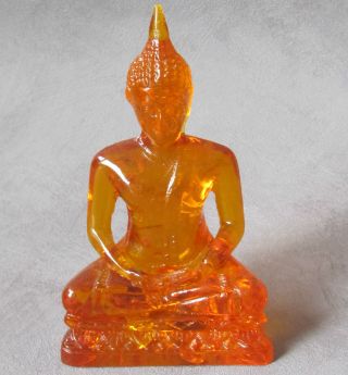 Bernstein Amber Buddha Statue Figur Sitzend 16 Cm Bild