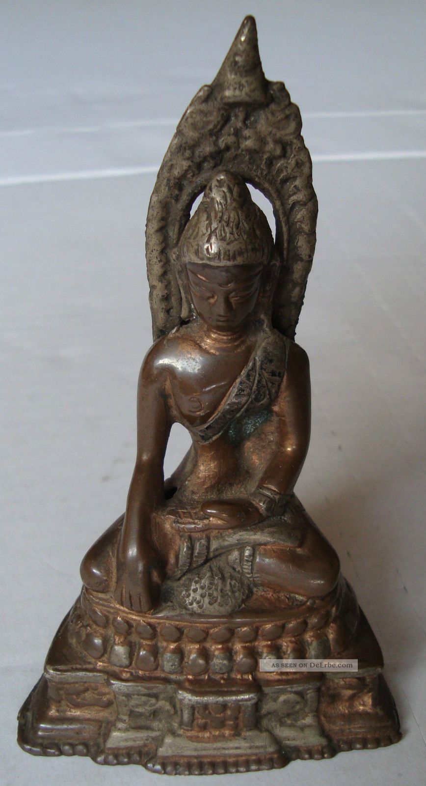 Kleiner älterer Buddha Auf Lotusthron - Shakyamuni - Thailand,  Bangkok - Stil Asiatika: Indien & Himalaya Bild