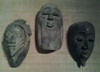 Afrikanische Stammes Kunst 3 Masken Bild
