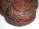 China Rotlack - Composit ? Geschnitzte Deckeldose //carved Cinnabar Lacquer ? Asiatika: China Bild 6