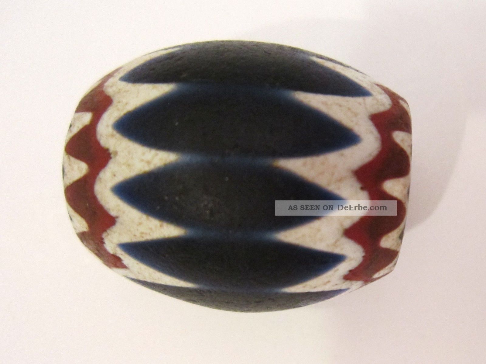 Alte Venezianische Glasperle,  Chevron,  Old Venetian Trade Bead,  Chevron Afrika Bild
