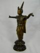 Große Bronzefigur Einestänzers Höhe 37 Cm Thai Thailand Bronze Figur Um 1930 1900-1949 Bild 2