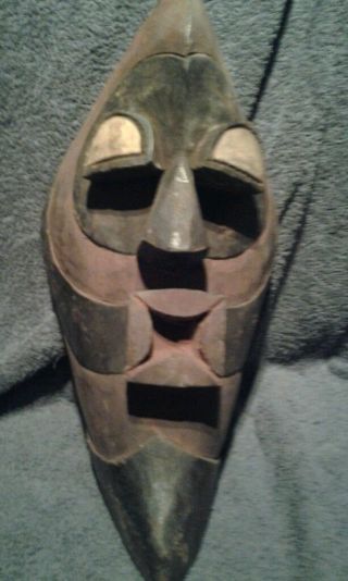 Afrikanische Stammes Kunst Alte Maske Der Songye,  Dr.  Kongo Bild