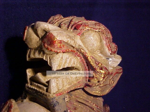 TempellÖwe / Fu - Hund - Um 1890`er - Holz - SchÖn Hand - Geschnitzt Asiatika: China Bild
