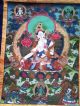 Thangka Wandbehang Brokat Tibet Tara Buddhismus Entstehungszeit nach 1945 Bild 1