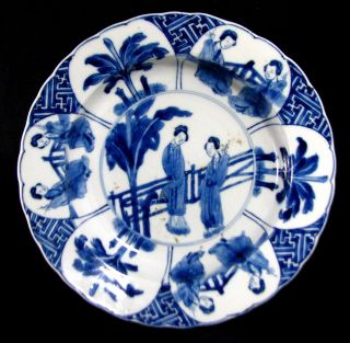 Teller,  Blauweiß - Porzellan,  China,  Kangxi - Marke / Periode - Kangxi Plate Bild