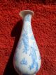 Vase Bone China Porcelain Blue Motive Entstehungszeit nach 1945 Bild 1