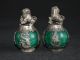 Sammeln Alte Chinesische Jade Tibet Silber,  Lion Drache Skulpturen Dekoration 1900-1949 Bild 2