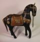 Dekoratives,  Großes Pferd Aus Holz Mit Beschlägen Aus Kupfer U.  Messing_indien Entstehungszeit nach 1945 Bild 3
