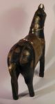 Dekoratives,  Großes Pferd Aus Holz Mit Beschlägen Aus Kupfer U.  Messing_indien Entstehungszeit nach 1945 Bild 4