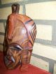 Afrikanische Wand Maske Aus Holz In Braun Und Muster Gesamthöhe Ca.  23,  5 Cm Entstehungszeit nach 1945 Bild 2