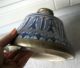 Keramik Aus Marokko: Alter Tagine Tajine Deckel Blaues Muster Silberblechmontur Islamische Kunst Bild 4