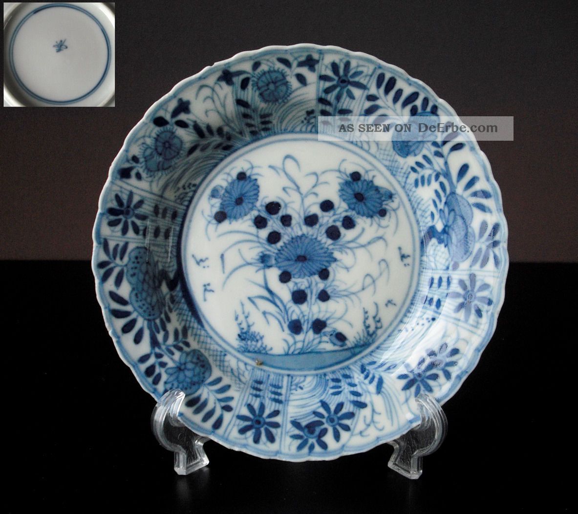 Kangxi M&p Chinesischer Porzellanteller/chinese Porcelain Saucer - F2 Asiatika: China Bild
