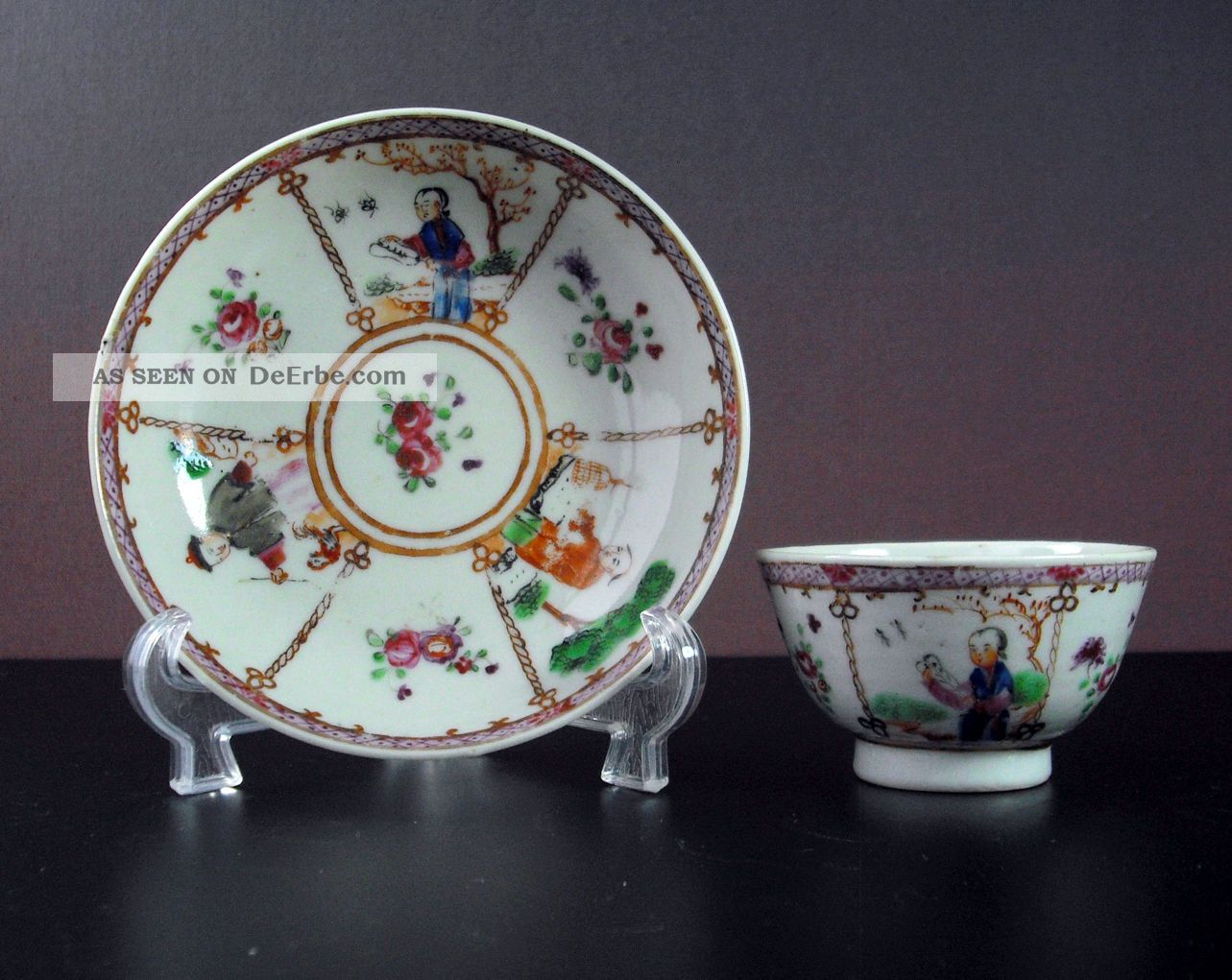 18.  Jhd|18thc Chinesische Porzellan - Tasse - Teller/chinese Porcelain Cup Saucer Asiatika: China Bild