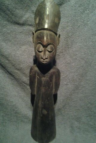 Afrikanische Stammeskunst Alte Figur Der Lega Dr.  Kongo Bild
