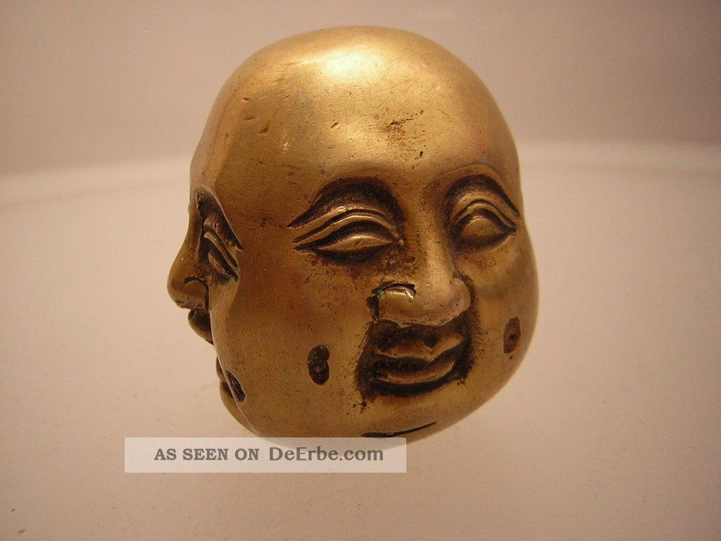 Lachender Buddha Kopf Aus Tibet - Nepal (laughing Buddha Head 1) Entstehungszeit nach 1945 Bild