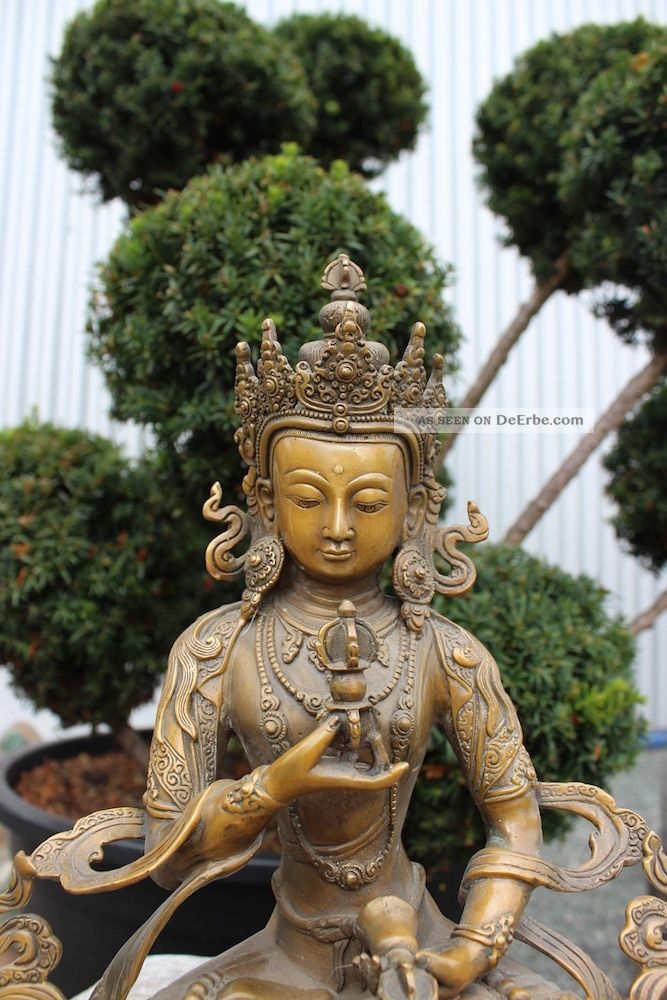 Vajrasattva Buddha Tantra Statue Bronze Figur Buddhismus Skulptur Dorje Ghanta Entstehungszeit nach 1945 Bild