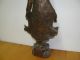 älterer Stehender Buddha Holzfigur Geschnitzt Handarbeit Skulptur Holz Figur Entstehungszeit nach 1945 Bild 6