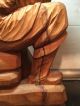 Holzfigur Handgeschnitzt Alter Mann Mit Mandoline Höhe: 52 Cm Gewicht 3.  5 Kg Entstehungszeit nach 1945 Bild 6