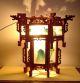 Lampe,  Asiatika - Kunst,  Holz Mit Glas,  Alter Unbekannt. Entstehungszeit nach 1945 Bild 3
