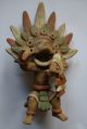 Mexiko Maya Inka Ton Figur Krieger 23cm Mexico Südamerika Internationale Antiq. & Kunst Bild 2