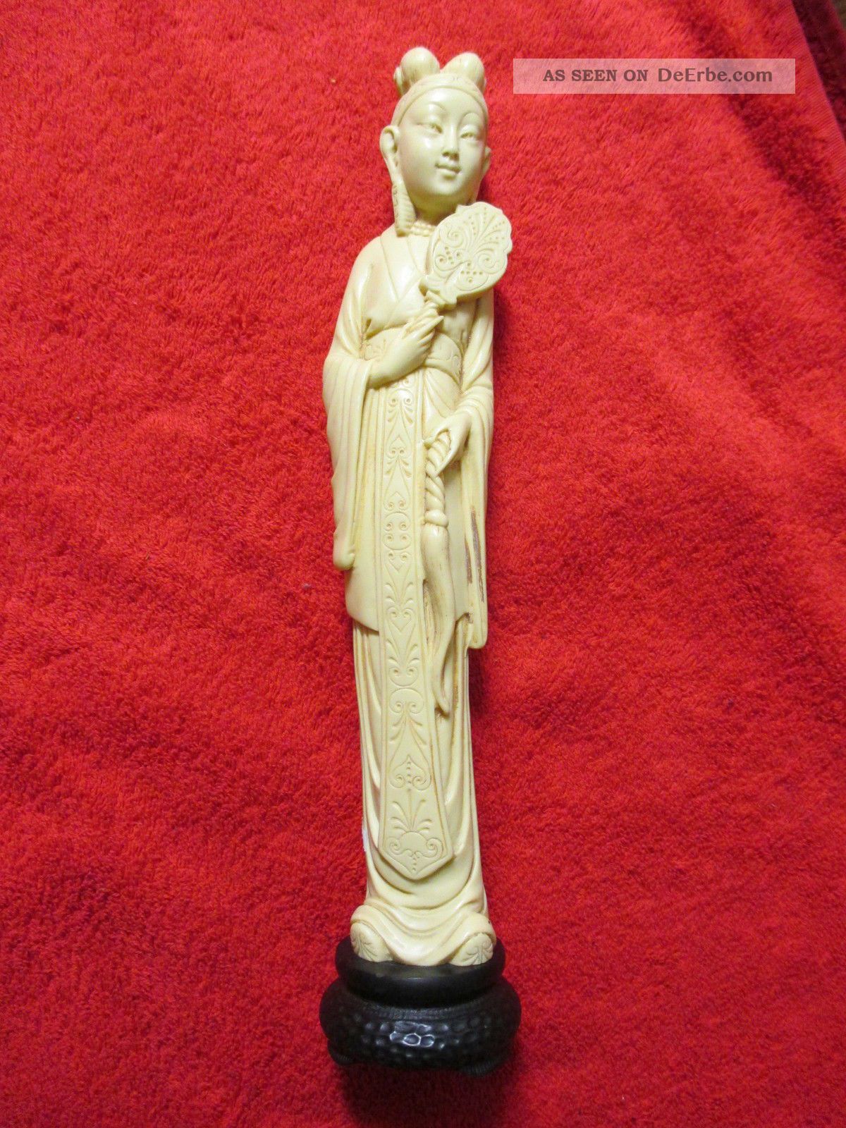 Wunderschöne,  Grosse Netsuke Mit Darstellung Einer Chinesischen Frau,  554 G Asiatika: China Bild