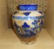 Antike Antique Vase Porzellan Asiatika Chinese China Blaumalerei Gemarkt Signed Asiatika: China Bild 2