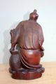Alte Holzfigur Skulptur Schnitzerei China Um 1900 (?) 20cm Asiatika: China Bild 3
