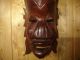 Ausergewönliche Riesige Holzmaske Maske Afrika.  Wandmaske. Entstehungszeit nach 1945 Bild 4