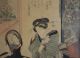 Druck Holzschnitt Surimono Kunisada Japanisches Wandbild Asiatika: Japan Bild 4