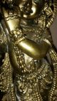 Edle Skulptur - Figur,  Ca.  27 Cm H.  Bronze/messing ? Indien/asien ? Gottheit ? Entstehungszeit nach 1945 Bild 4