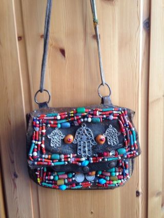Antike Berbertasche,  Berberbag,  Handverziert,  Einzelstück Bild
