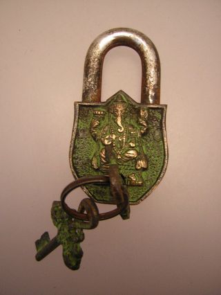 Vorhängeschloss Aus Tibet (metal Padlock Ganesh) Bild