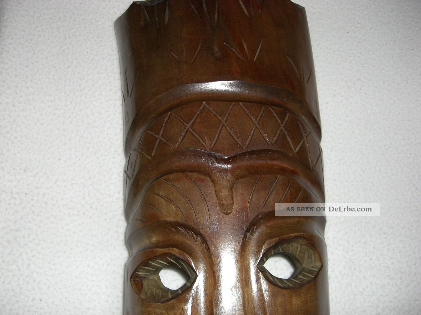 Alte Afrikanische Wandmaske Afrika,  Massives Holz,  Afrikanische Kunst Antik Entstehungszeit nach 1945 Bild