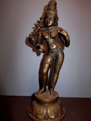 Buddha Ganesha Shiva Parvati Skulptur Statue Figur Bronze Hinduismus Selten Alt Bild