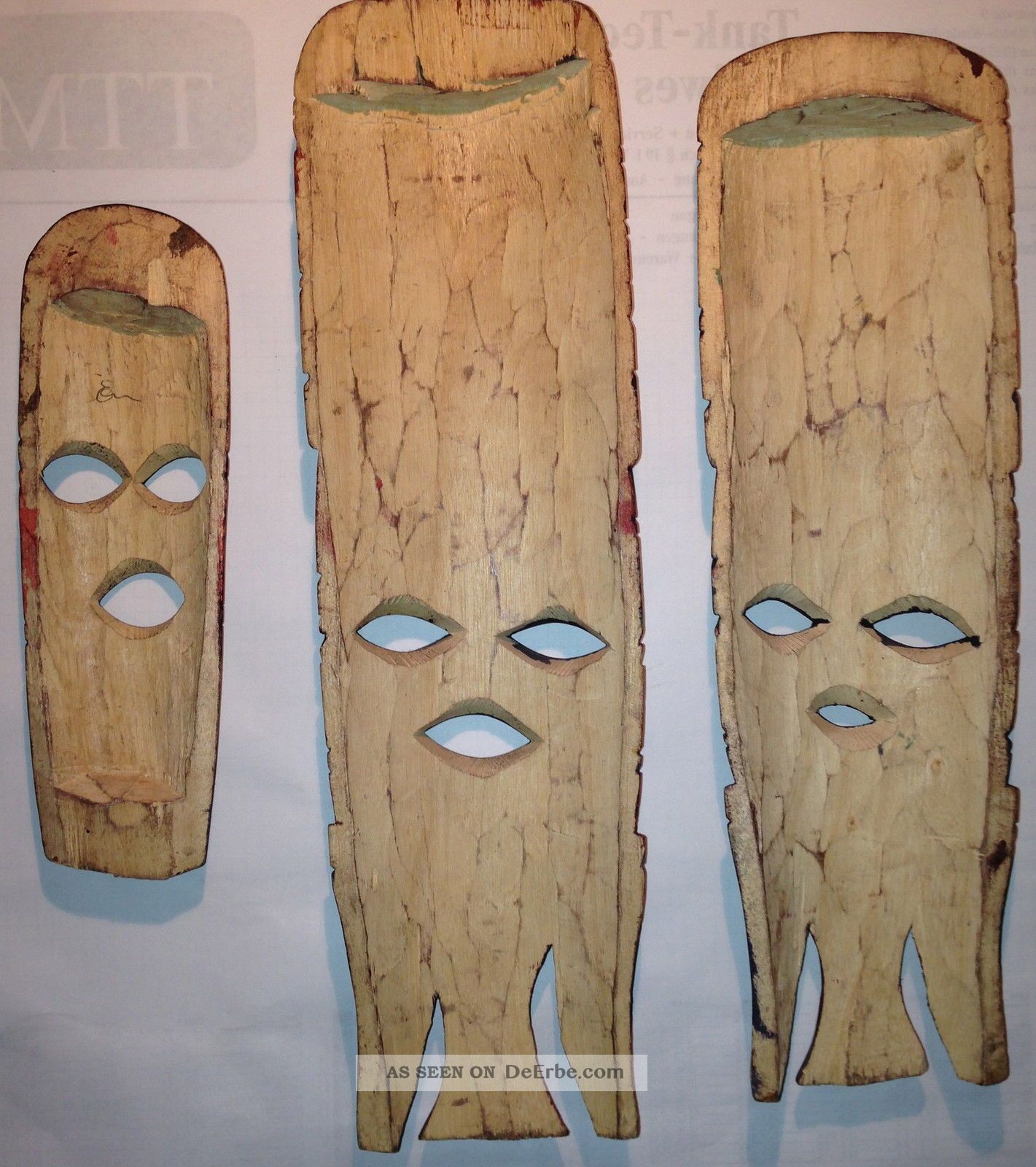 Handgeschnitzte Holzmaske „Trimurti“ Aus Hibiskus-Holz – Hindu-Götter Deko, 19,7 Cm – Von NOVICA