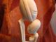 Grosse Figur Eines Paares Aus Echtem Bein,  Couple In Love From Ivory,  518g Beinarbeiten Bild 2