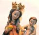 Figur Madonna Maria Kind Holzfigur 32 Cm Handarbeit Holz Bemalt Holzarbeiten Bild 1