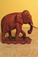 Elefant Aus Holz Massiv Handgeschnitzt Aus Einem Stück (deko,  Wohnen,  Skulptur) Holzarbeiten Bild 1