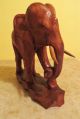 Elefant Aus Holz Massiv Handgeschnitzt Aus Einem Stück (deko,  Wohnen,  Skulptur) Holzarbeiten Bild 2