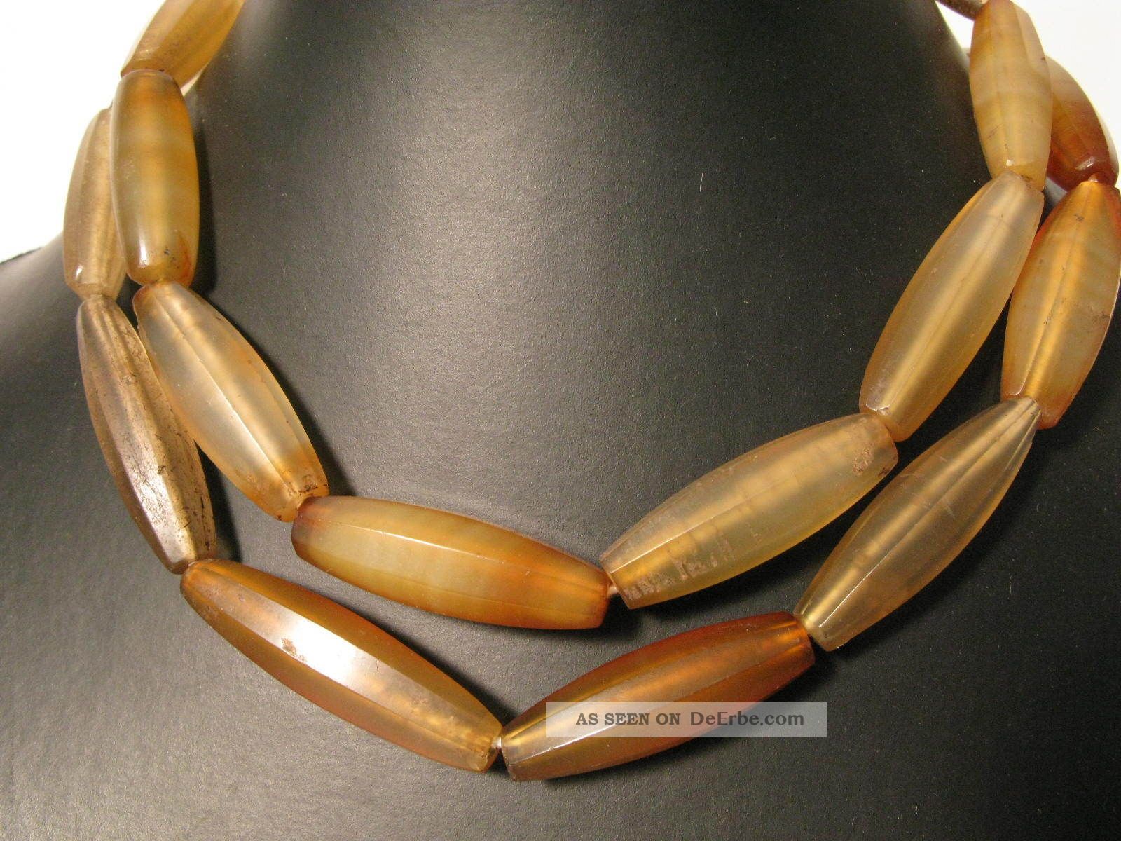 Antike Achatperlen Idar - Oberstein Antique Agate Stone Trade Beads Afrozip Afrika Bild