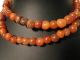 Schöner Strang Alte Achatperlen Karneol Old Agate Carneol Stone Beads Afrozip Afrika Bild 1