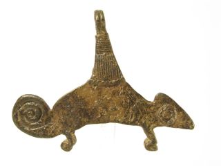 Schönes Amulett Chamäleon Guin Gan Schmuckanhänger Brass Pendant Chameleon Bild