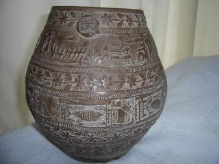 Antike Ton - Vase Mit Siegel Aus Sammlung Eines Archäologen/haushaltsauflösung Bild