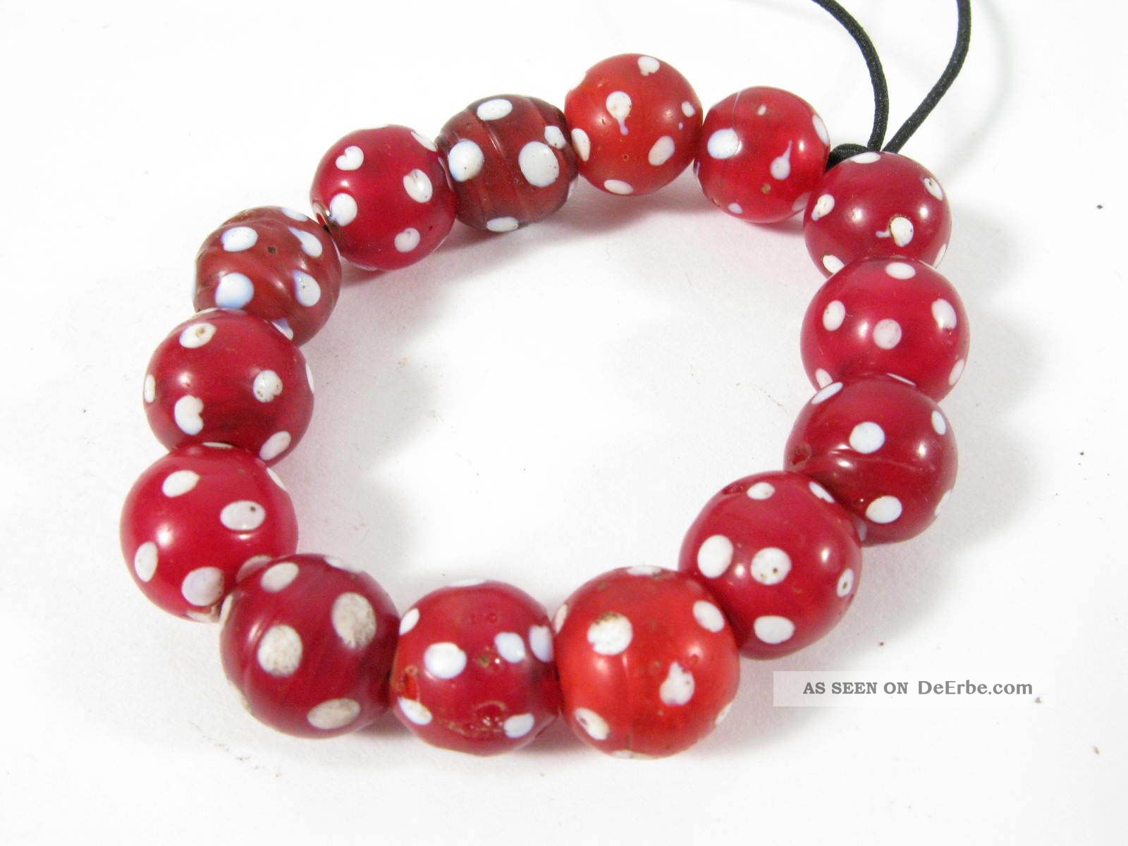 Antike Venezianische Glasperlen Old Venetian Glass Trade Eye Beads Afrozip Afrika Bild