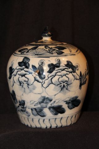 Antiker Chin.  Keramik - Ingwertopf/deckeldose,  Qing - Dynastie,  Vermutlich 18.  Jh Bild
