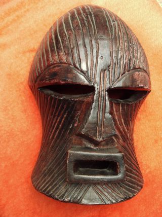 Große Dekorative Maske,  Aus Afrika,  Aus Gebranntem Lehm Bild