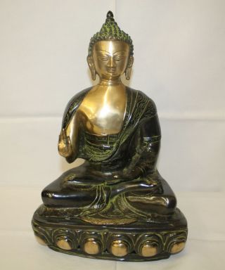 Buddha Aus Bronze Handgefertigt 300 - 4,  5kg 38cm Skulptur Statue Figur 300 Bild
