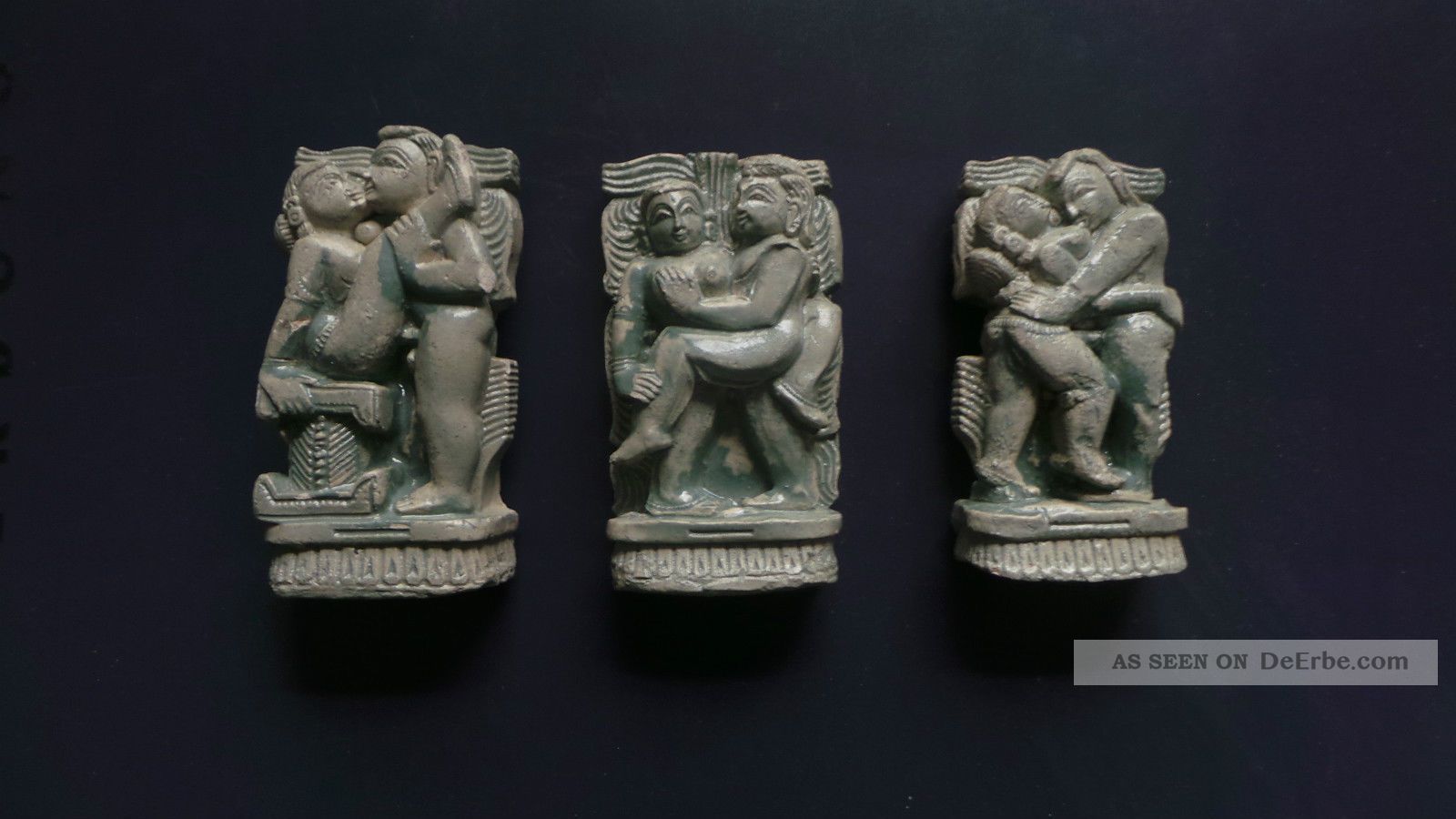 3 Kamasutra Figuren Aus Indien Entstehungszeit nach 1945 Bild