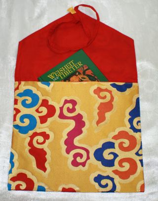 Buchtasche Stoffcover Buchhülle Nr.  2 L Geschenkverpackung Tibet Indien Nepal Bild